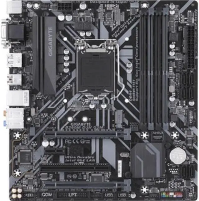 Alt view image 2 of 4 - GIGABYTE B360M D3H GSM LGA 1151 (300 Series) Intel B360 Micro ATX Intel Motherboard