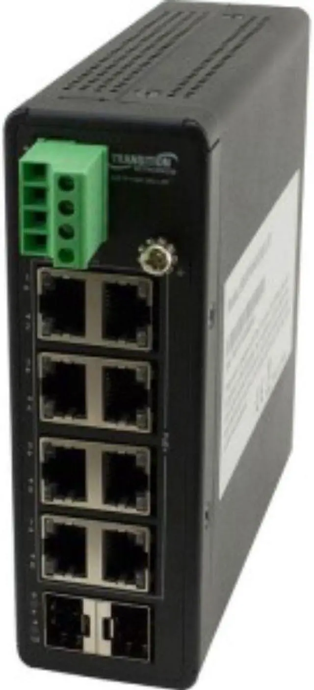 Main image of TRANSITION NETWORKS SISTP1040-382-LRT HARDENED UNMG SWITCH 8PORT