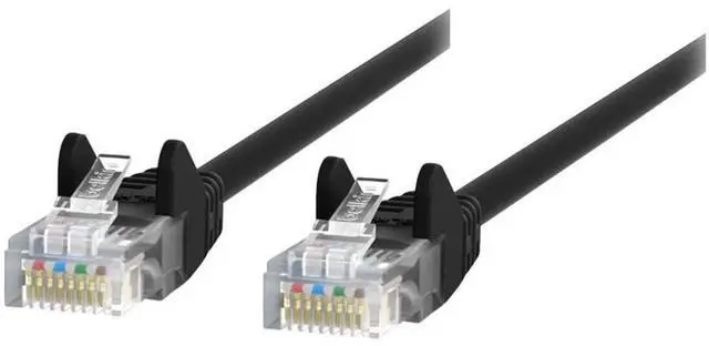 Alt view image 2 of 2 - BELKIN INTERNATIONAL INC A3L980BT05MBLKS CABLE,CAT6,UTP,RJ45M/M,5M,BLK,PATCH,SNAGLESS