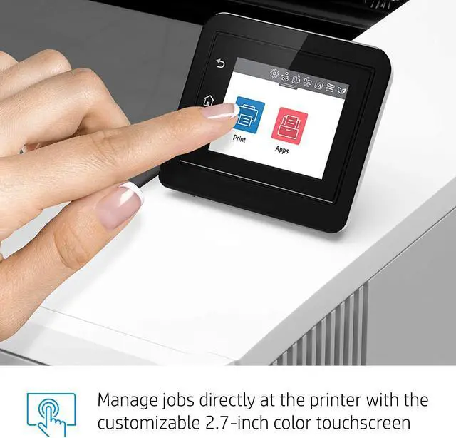 Alt view image 6 of 7 - HP M454DW 28 PPM 600 DPI Duplex Color Laserjet Pro Printer Very Good