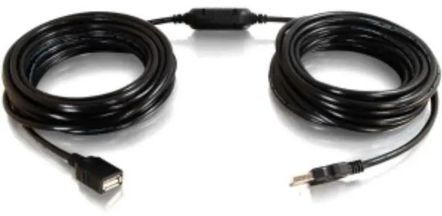 Alt view image 11 of 15 - C2G 38988 USB Active Extension Cable - USB 2.0 A Male to A Female Cable, Center Booster Format, Black (25 Feet, 7.62 Meters)