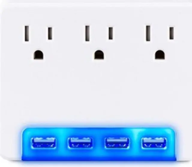 Alt view image 8 of 8 - CyberPower P3WUH Wall Tap Outlet