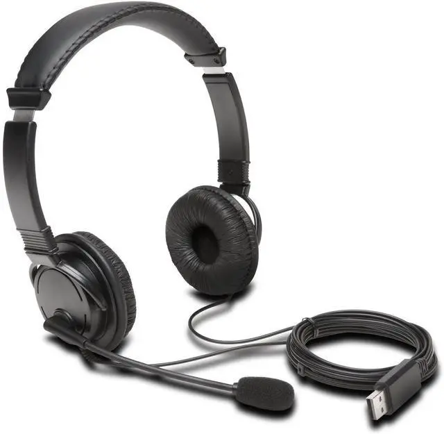 Alt view image 5 of 18 - Kensington HE K97601WW USB Hi-Fi Headphones with Mic