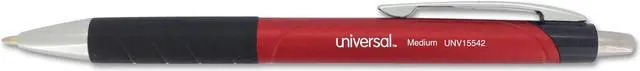 Alt view image 5 of 11 - UNIVERSAL Advanced Ink Retractable Ballpoint Pen Red Ink Red 1mm Dozen 15542