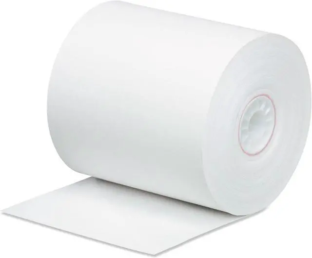Alt view image 11 of 11 - Iconex Impact Bond Paper Rolls 0.45" Core 3" x 165 ft White 50/Carton 90742239