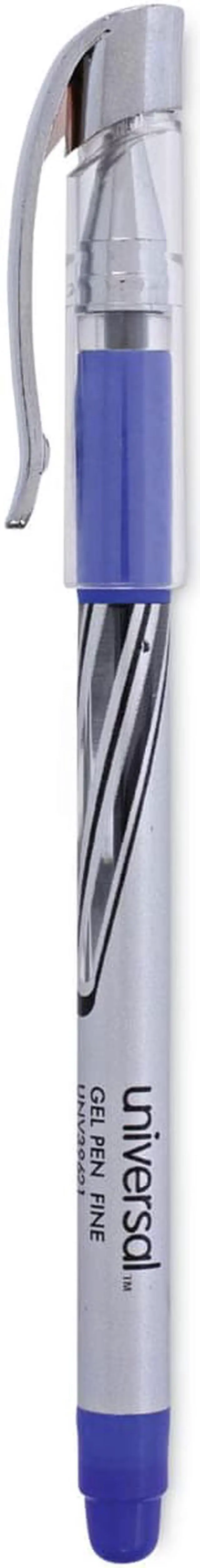 Alt view image 3 of 12 - Universal Gel Stick Pen 0.7 mm Medium Blue Ink 1 Dozen 39611