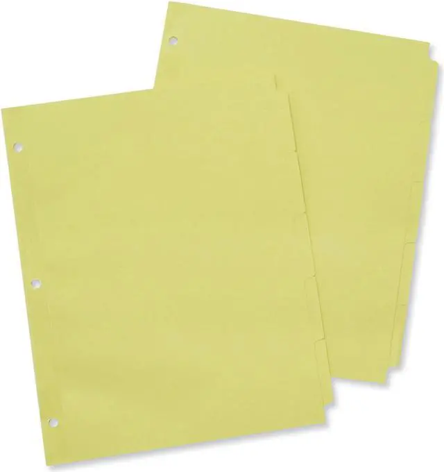Alt view image 3 of 16 - Universal Self-Tab Index Dividers, 5-Tab, 11 X 8.5, Buff, 36 Sets 20836