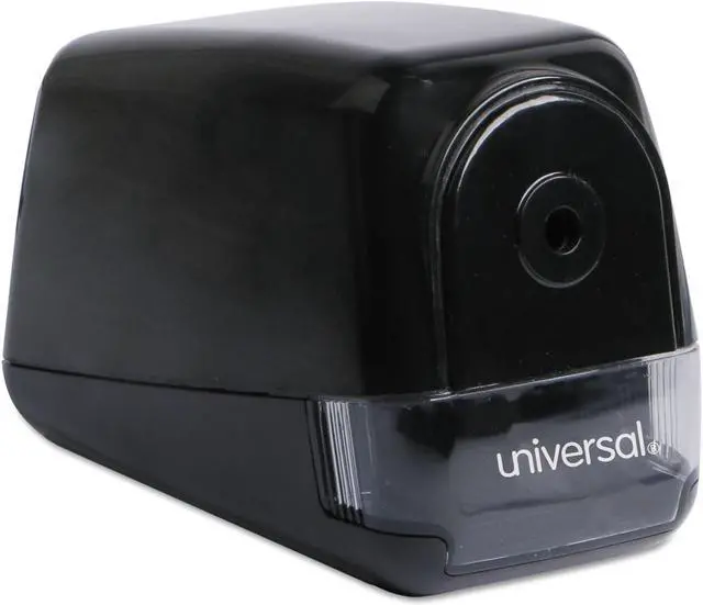 Alt view image 3 of 9 - Universal Office Products UNV30010 Contemporary Design Electric Pencil Sharpener, Black