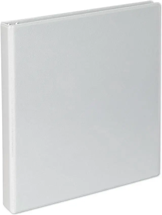 Alt view image 5 of 18 - UNIVERSAL Slant-Ring Economy View Binder 1" Capacity White 4 per Pack 20742PK