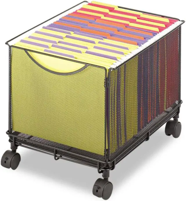 Alt view image 5 of 5 - Onyx Mesh Mobile File Cube, 13-1/2w X 16-3/4d X 13h, Black