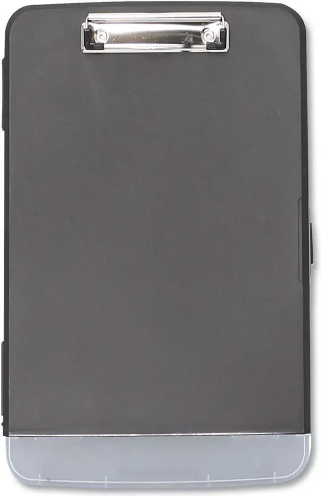 Alt view image 3 of 12 - Universal Storage Clipboard 1/2" Capacity 8 1/2 x 11 2 Compartments Black 40319