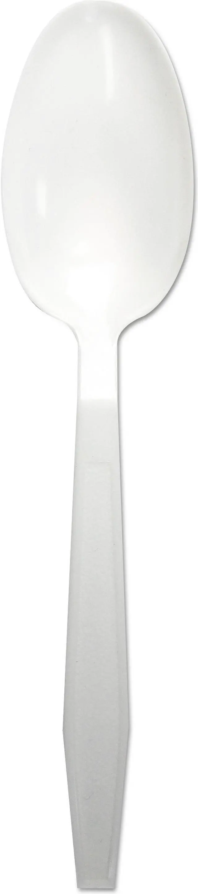 Main image of Boardwalk TEAHWPPWH Heavyweight Polypropylene Cutlery Teaspoon - White