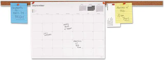 Alt view image 3 of 3 - Universal Cork Bulletin Bar - UNV43424