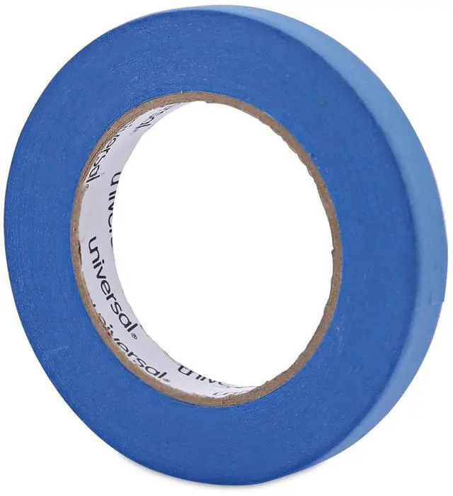 Alt view image 4 of 11 - Universal Premium Blue Masking Tape w/Bloc-it Technology 18mm x 54.8m Blue 2