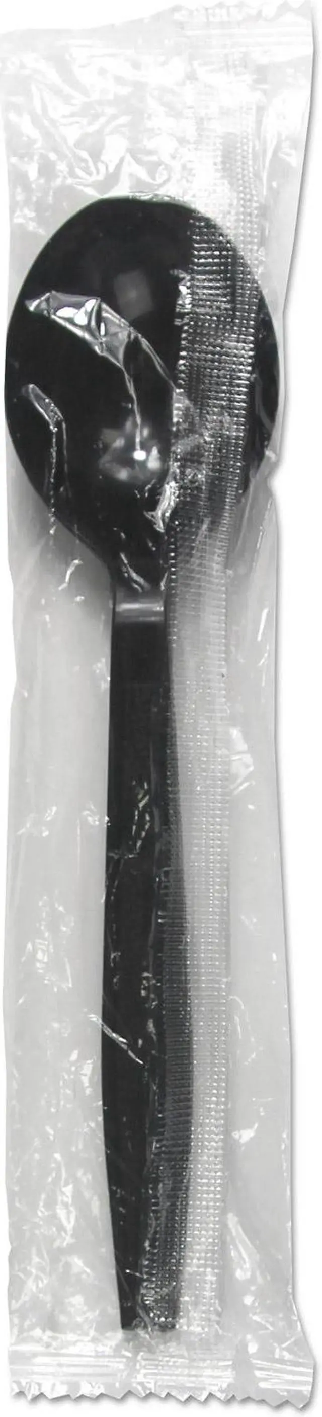 Alt view image 3 of 5 - Boardwalk BWKSSHWPPBIW Heavyweight Wrapped Polypropylene Cutlery, Soup Spoon