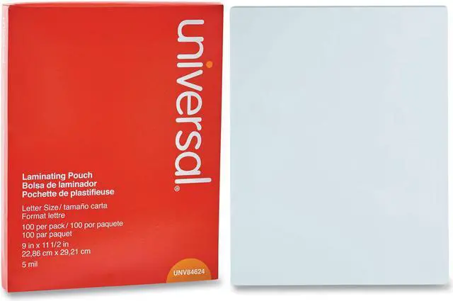 Alt view image 2 of 8 - Universal Clear Laminating Pouches 5 mil Letter 9 x 11 1/21 100/Pack 84624