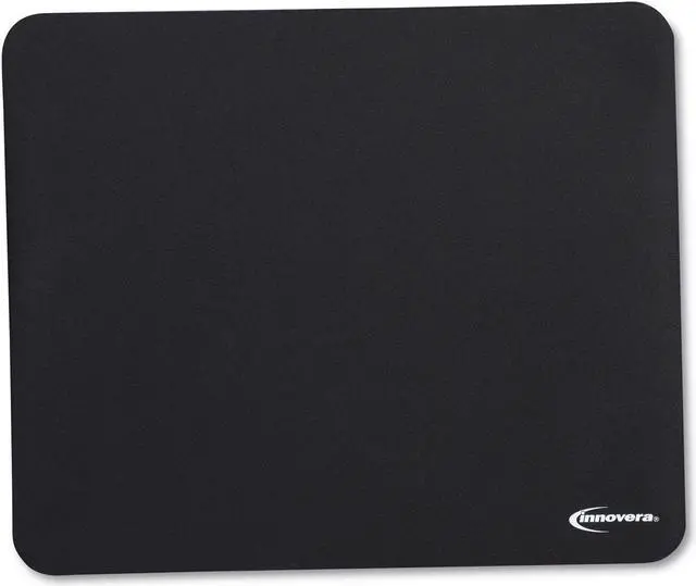 Alt view image 4 of 10 - Innovera IVR52448 Black Rubber Mouse Pad