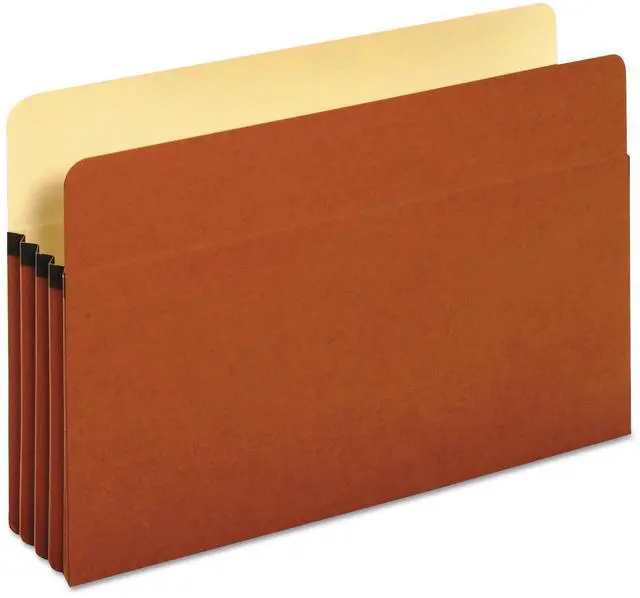 Alt view image 3 of 7 - Universal 3 1/2 Inch Expansion File Pockets Straight Tab Legal Redrope/Manila 25/Box 15161