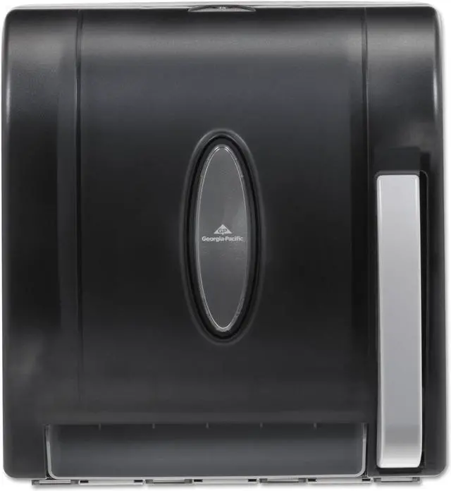 Alt view image 4 of 11 - GEORGIA-PACIFIC 54338A Vista® 14-1/4"H x 12-3/4"W, Push Lever Dispenser, Smoke