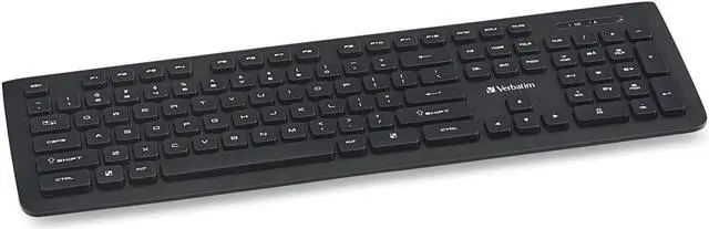 Alt view image 20 of 20 - Verbatim 99793 Black USB RF Wireless Slim Keyboard