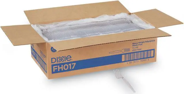 Alt view image 3 of 3 - Plastic Cutlery Forks Heavyweight Clear