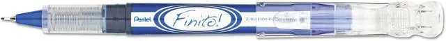 Alt view image 10 of 11 - Pentel FINITO! Porous Point Pen, Extra Fine Point Tip, Blue Ink, Box of 12 (SD98-C)