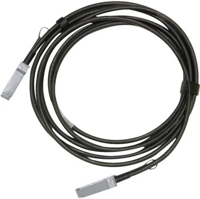 Alt view image 7 of 7 - Mellanox Passive Copper cable, ETH 100GbE, 100Gb/s, QSFP28, 2m, Black, 30AWG, CA-N