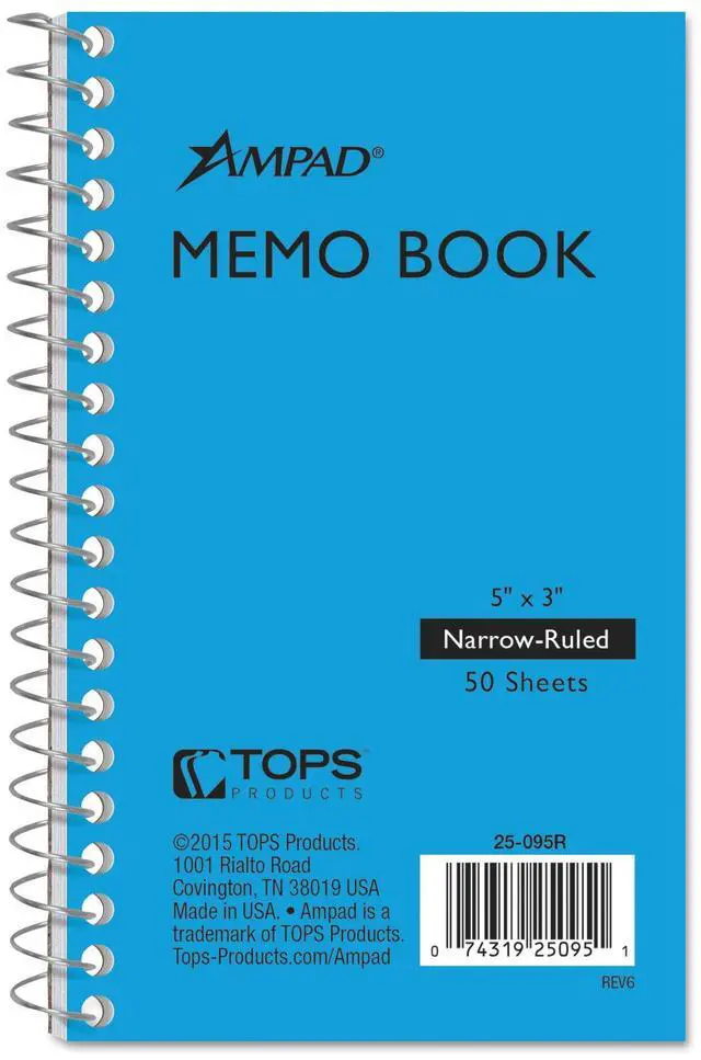 Alt view image 2 of 6 - Ampad Pocket Size Memo Notebook