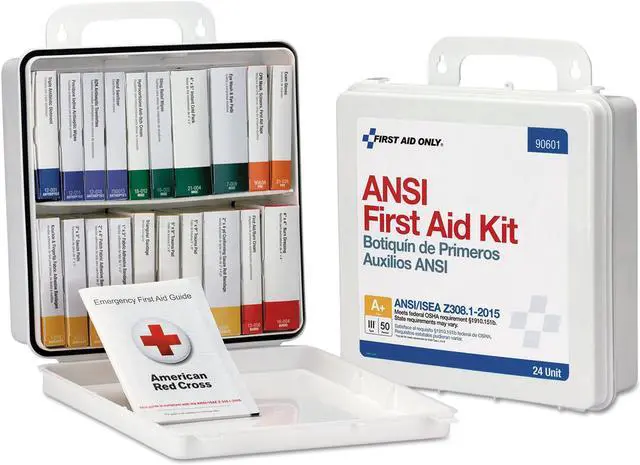 Alt view image 5 of 6 - Weatherproof Ansi Class A+ First Aid Kit For 50 People, 24 Pieces