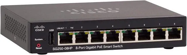 Alt view image 15 of 15 - Sg250-08Hp 8-Port Gigabit Poe Smart Switch