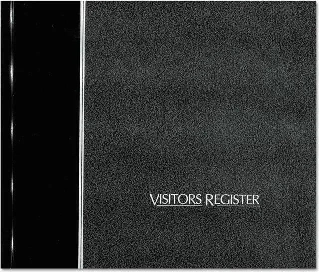 Alt view image 2 of 12 - National Visitor Register Book Black Hardcover 128 Pages 8 1/2 x 9 7/8 57802