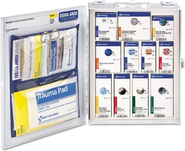 Alt view image 9 of 19 - Smartcompliance Food Service Cabinet W/O Medications For 25 People, 94 Pieces