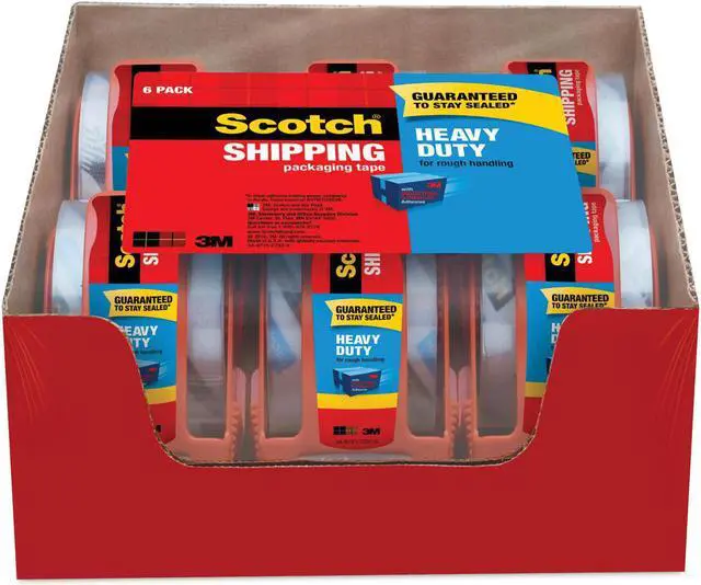 Alt view image 3 of 6 - Scotch 3850 Heavy-Duty Packaging Tape in Sure Start Disp. 1.88" x 800" Clear 6