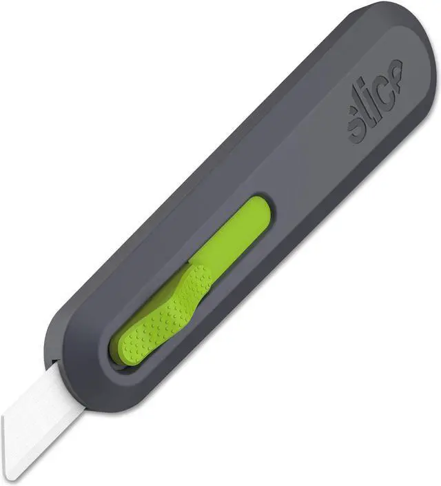 Alt view image 18 of 20 - Slice Smarty Series Auto-Retract Utility Knife-Grey/Green