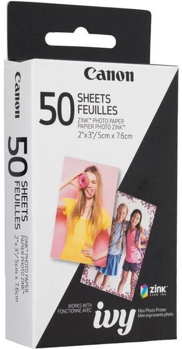 Alt view image 9 of 20 - Canon ZINK Photo Paper for Ivy Mobile Printer - 50 Sheet Pack