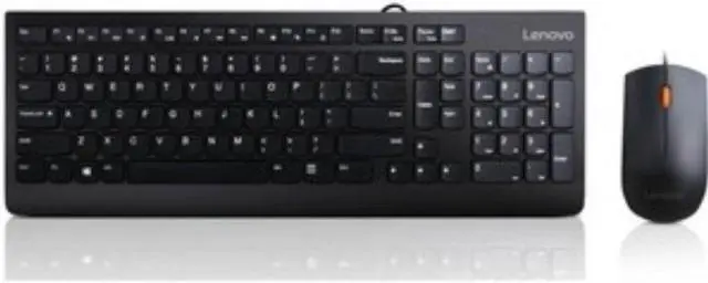 Alt view image 3 of 6 - Lenovo 300 USB Combo Keyboard & Mouse - US English
