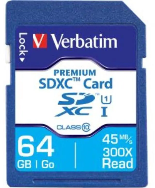 Alt view image 15 of 19 - Verbatim 44024 Class 10 Premium SDXC Card (64GB)