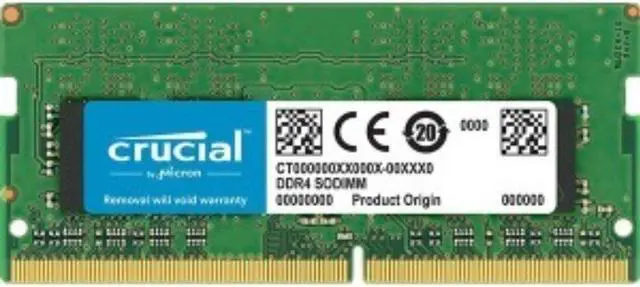 Alt view image 10 of 15 - Crucial 8GB 260-Pin DDR4 SO-DIMM DDR4 2666 (PC4 21300) Notebook Memory Model CT8G4SFS8266