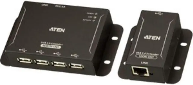 Alt view image 3 of 5 - USB 2.0 4-PORT CAT5 EXTENDER 165 FT