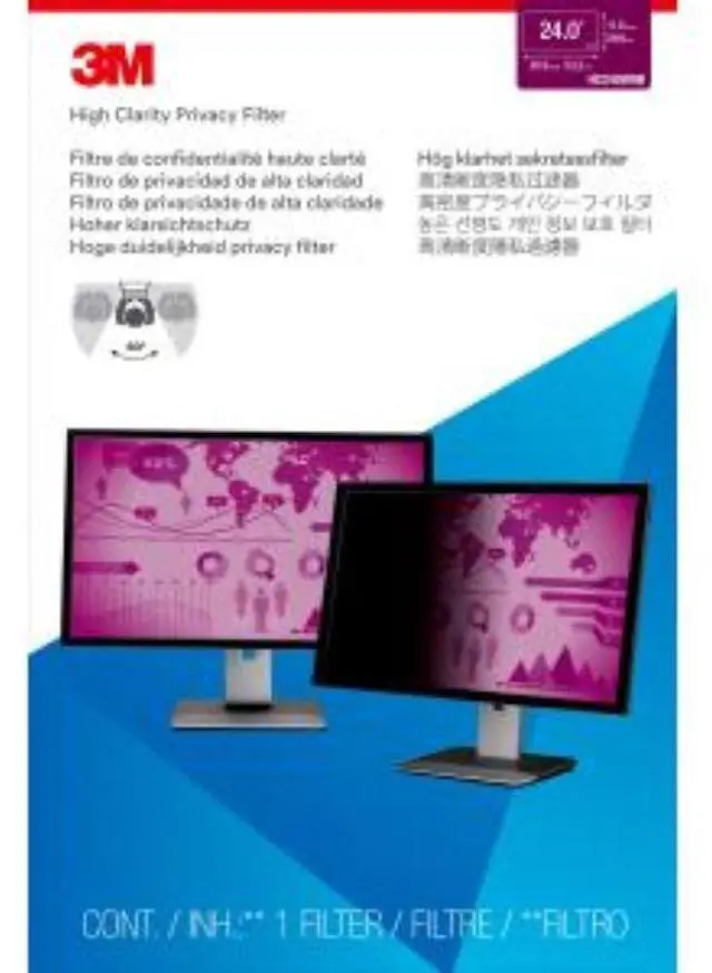 Alt view image 9 of 20 - 3M High Clarity Privacy Filter Black Glossy