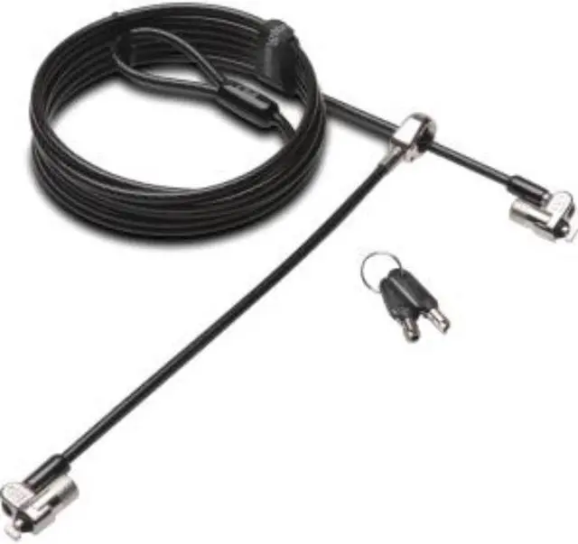 Alt view image 13 of 20 - Kensington Microsaver 2.0 Keyed Twin Laptop Lock
