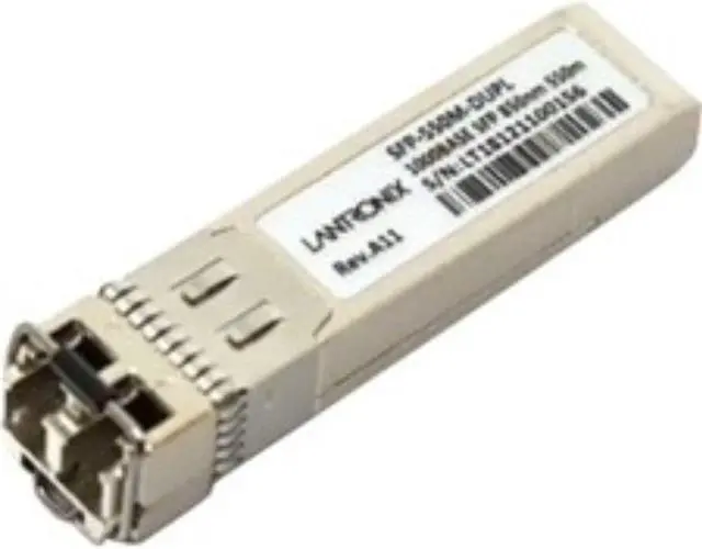 Alt view image 3 of 5 - Lantronix SFP Fiber Transceiver DUPLEX 550m 1000BASE-SX 850nm MM