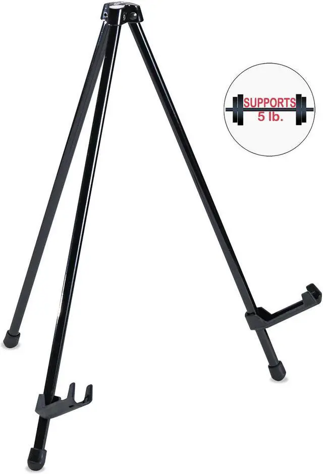 Alt view image 2 of 6 - MasterVision Instant Table-Top Easel 14 1/4" High Black FLX07201MV