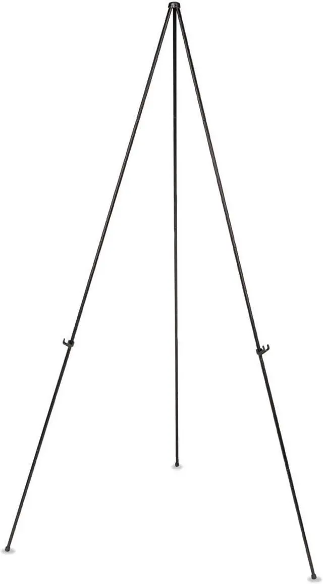 Alt view image 2 of 5 - MasterVision Instant Easel 61 1/2" Black Steel Lightweight FLX04201MV