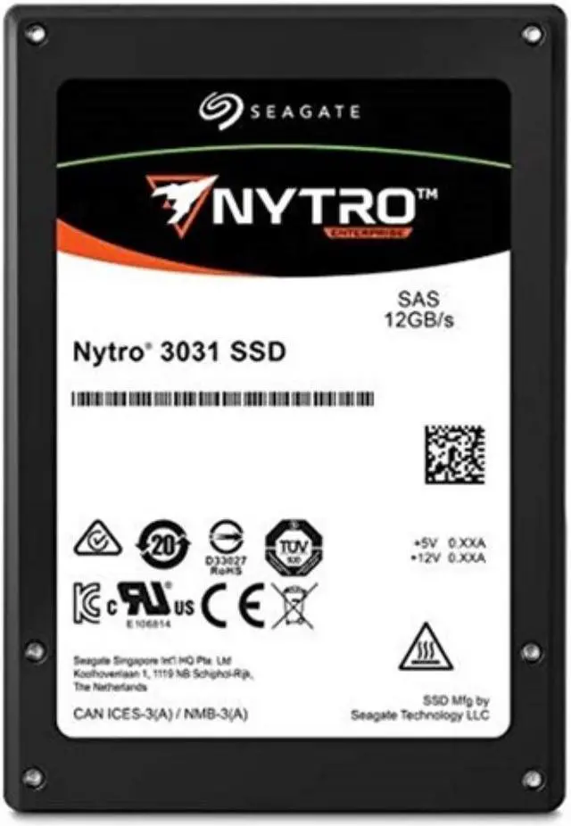 Alt view image 7 of 8 - Seagate Nytro 3531 XS800LE70014 800GB 3D eTLC SAS 12Gb/s 2.5in x 15mm Enterprise SSD