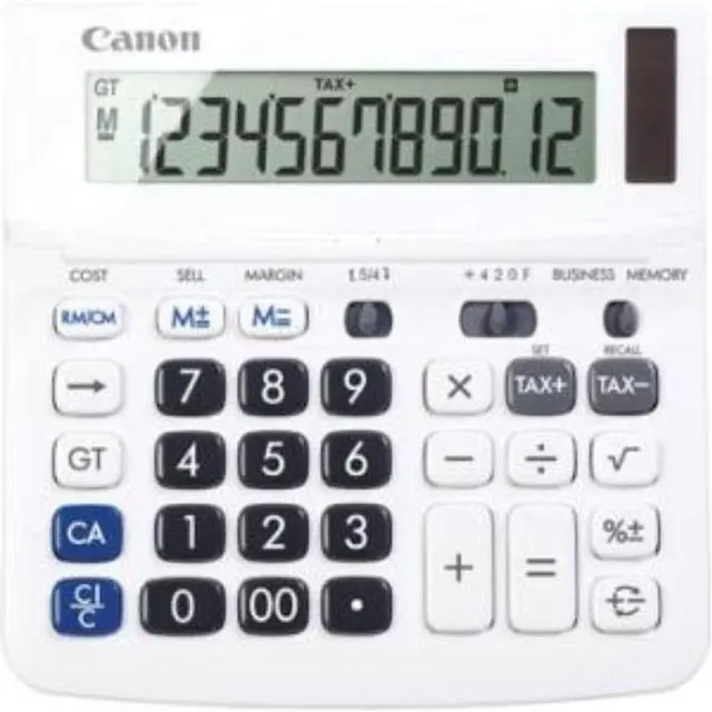Alt view image 12 of 20 - Canon TX-220TSII Portable Display Calculator 12-Digit LCD 0633C001