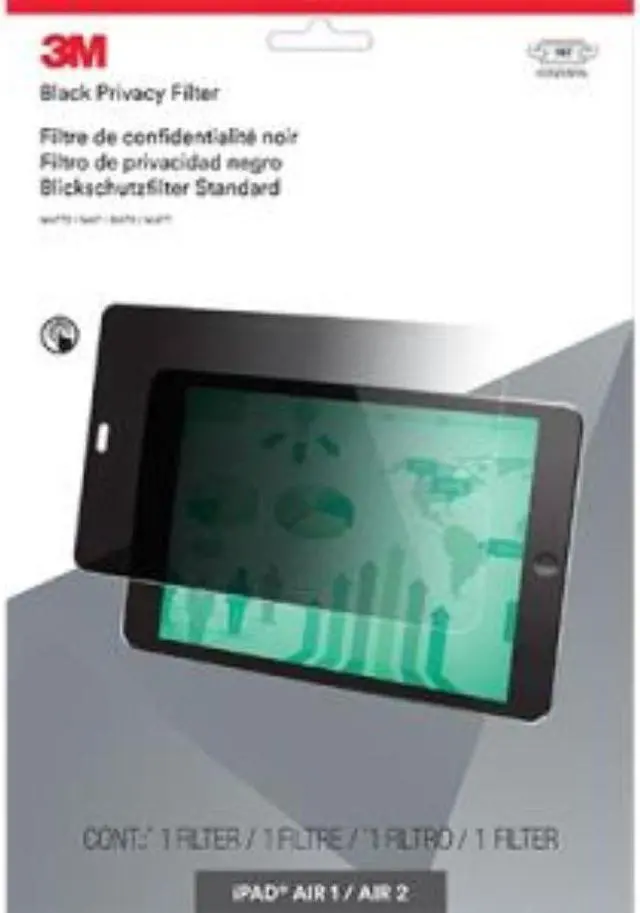 Alt view image 11 of 13 - 3M™ Privacy Filter for Apple®; iPad Air®; 1/2/Pro®; 9.7 Landscape - For 9.7" iPad