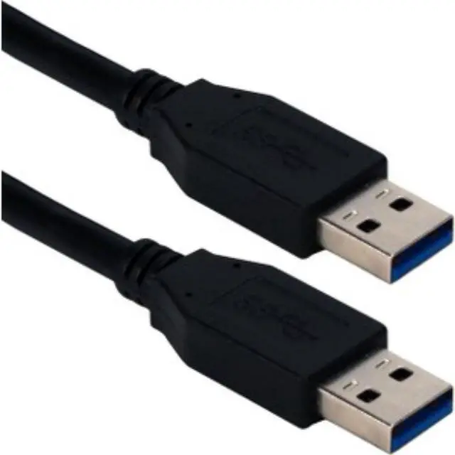 Alt view image 6 of 7 - QVS CC2229C-03BK 3Ft Usb 3.0/3.1 Type A Male To Male 5Gbps Black Cable