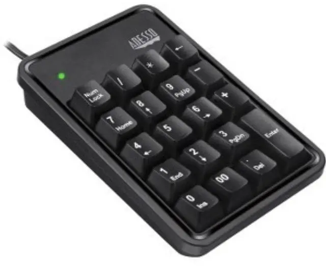 Alt view image 14 of 19 - Adesso 19-Key Usb Numeric Keypad ,Built-In 3-Port  Usb Hubs , Durable  Mechnical