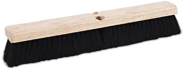 Alt view image 8 of 18 - Boardwalk Floor Brush Head 2 1/2" Black Tampico Fiber 18" 20218